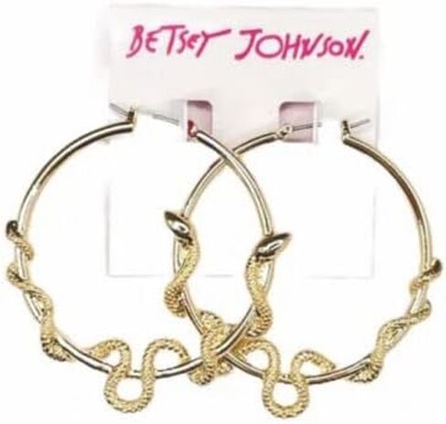 Betsey Johnson Snake Hoop Earrings in Saudi Arabia