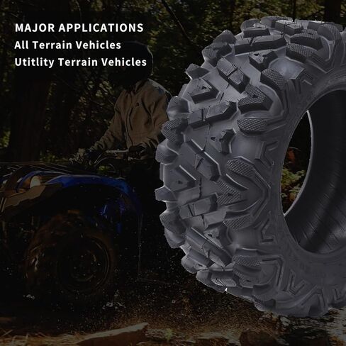 2 New ATV Tires 26x9-14/6PR TL, All-Terrain Off-Road Tires 6Ply Tubeless in Kuwait