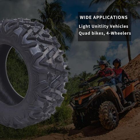 2 New ATV Tires 26x9-14/6PR TL, All-Terrain Off-Road Tires 6Ply Tubeless in Kuwait