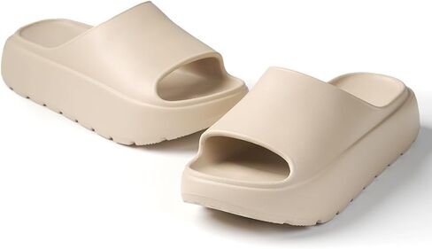 صنادل منصة النساء | شباشب سحابة من الريش | شرائح دش سريعة الجفاف للحمام/حمام السباحة/الشاطئ in Kuwait