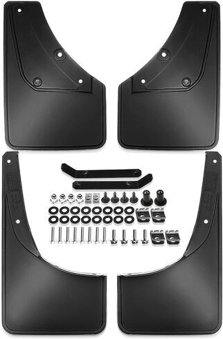A-Premium Set of 4PCS Mud Flaps Splash Guards Mudguards Mudflaps with Hardware Kits Accessory Compatible with Suzuki Jimny 2019-2021, Black Color, Front and Rear (Driver & Passenger Sides) in Kuwait