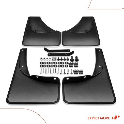 A-Premium Set of 4PCS Mud Flaps Splash Guards Mudguards Mudflaps with Hardware Kits Accessory Compatible with Suzuki Jimny 2019-2021, Black Color, Front and Rear (Driver & Passenger Sides) in Kuwait