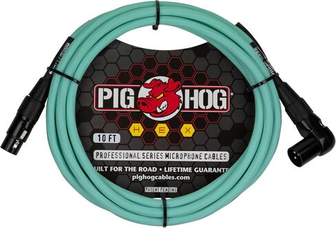 كابلات ميكروفون من سلسلة Pig HOG PHMH15DB بطول 15 قدم موصل XLR باللون الأزرق دافني in Saudi Arabia