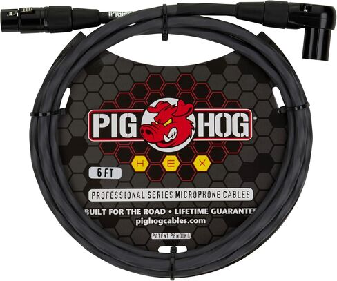 كابلات ميكروفون من سلسلة Pig HOG PHMH15DB بطول 15 قدم موصل XLR باللون الأزرق دافني in Saudi Arabia