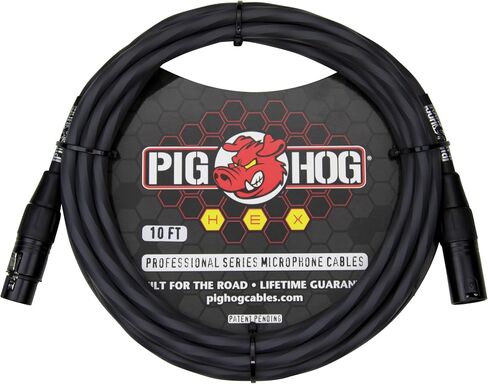 كابلات ميكروفون من سلسلة Pig HOG PHMH15DB بطول 15 قدم موصل XLR باللون الأزرق دافني in Saudi Arabia