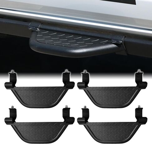 Bronco Running Boards for Ford Bronco 4 Door 2021 2022 2023, Heavy Duty Bronco Side Steps Off-Road Black Powder Coated Stainless Steel Nerf Bars in Saudi Arabia