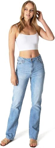 Celebrity Pink Women's Juniors High Rise Slim Fit Straight Leg Jeans in Saudi Arabia