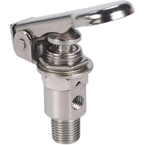 Exhaust valve 3-way M5 internal thread 1/8" external thread push button switch TAC-3P-34T air pneumatic mechanical valve with accessories TV-3P(4MM) in Kuwait