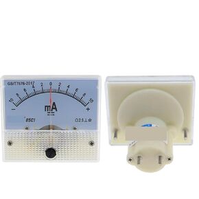 85C1 Milliammeter The Positive and Negative Ammeter Analog Panel Meter Amp Gauge ±1MA±2MA Etc 1Pcs(-3mA to 3mA) in Kuwait