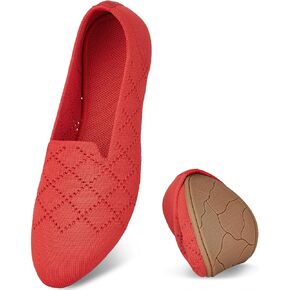 Puxowe Women's Ballet Flats Slip -On Slip -on With Low Lowdge - أحذية مريحة لأصابع القدمين للمشي واللباس والملابس غير الرسمية in Kuwait
