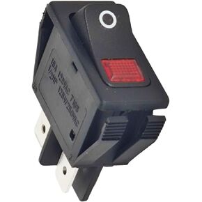 16A 125V Rocker Switch 02.19.080.00 Compatible with Hatco CDW-3N FDWD-1 FDWD-1X FDWD-2 FDWD-2X Display Cabinet Convected Drawer Warmer ON-Off DPST Red Light Illum 4 Pin Restaurant Replacement in Saudi Arabia