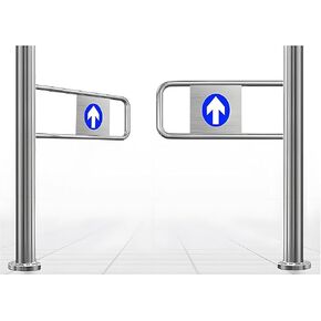 بوابة التأرجح السلامة المحملة بنابض لمحلات السوبر ماركت ، سهلة تثبيت الباب المعدني ، الإغلاق التلقائي للمستودعات والمكتبات والمناطق ذات المناظر الخلابة ، بوابة الوصول إلى المشاة 150 × 100 متر in Kuwait