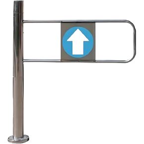 Spring-Loaded Safety Swing Gate - 1-Way Automatic Closing Door for Supermarket & Warehouse Pedestrian Access - 55x100cm Safety Entrance Solution in Kuwait