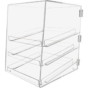 Acrylic Pastry Bakery Donut Bagels Cookie Display Case w/3 trays in Saudi Arabia
