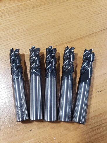5pc) 1/2" 4FL SE AlTiN Coated Solid Carbide Endmills *High Performance* Variable Helix (VXR4-1/2) in Saudi Arabia