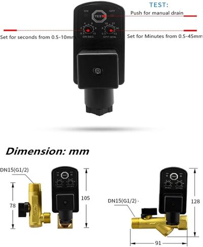 QPS 035 Precision Filter Dryer air Compressor Accessories Oil-Water Separator Electronic Drain(035 QPS) in Saudi Arabia
