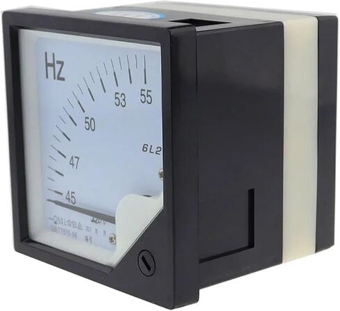 6L2-Hz AC Frequency Meter 45-55Hz 100V 220V 380V 6L2 Voltmeter Square Pointer Voltage 80 * 80mm 1Pcs(380V) in Saudi Arabia