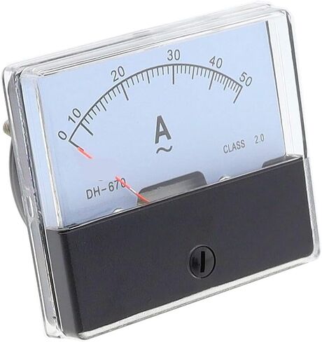 DH670 Analog Amp Panel Meter Current Ammeter Mechanical Pointer 1-500A AC Ampere DH-670 1Pcs(AC 2A) in Saudi Arabia