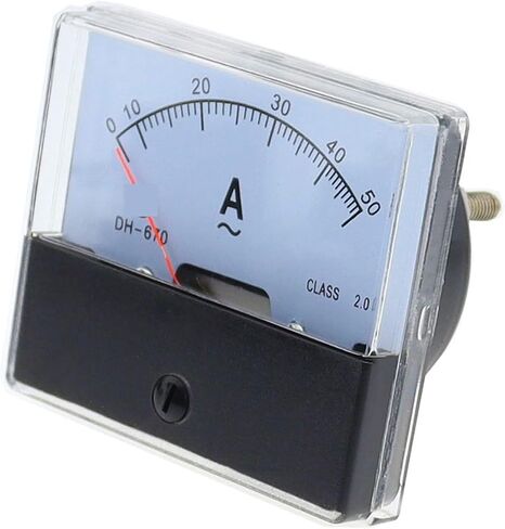 DH670 Analog Amp Panel Meter Current Ammeter Mechanical Pointer 1-500A AC Ampere DH-670 1Pcs(AC 2A) in Saudi Arabia