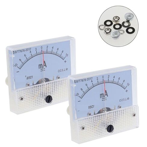 85C1 Milliammeter The Positive and Negative Ammeter Analog Panel Meter Amp Gauge ±1MA±2MA Etc 1Pcs(-3mA to 3mA) in Kuwait