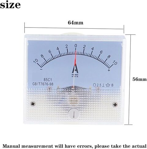 85C1-A DC /75MV AMPEREMETER GAUGE ANALOG PANEG AMP Current Meter AMMETER 1A 3A 5A 20A 30A 50A 1PCS (5A -0-5A) in Saudi Arabia