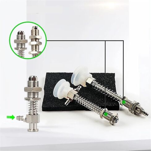 Vacuum Suction Cup Base Vacuum Suction Cup Manipulator Accessories M10-L 1Pcs(L53-11,M10 Side air Intake) in Saudi Arabia