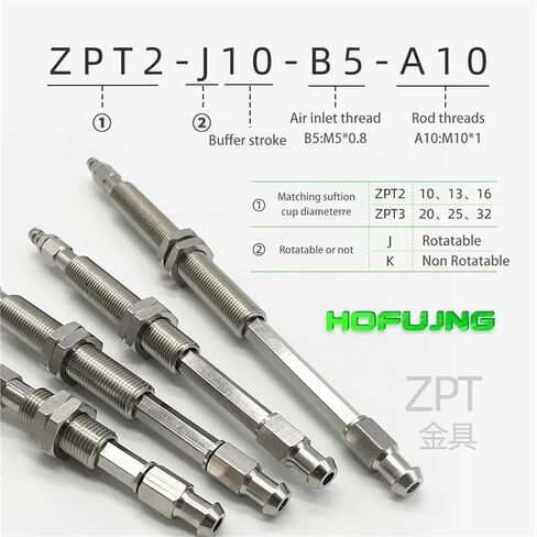 2Pcs Pneumatic Vacuum Suction Cup Mounting Bracket Assembly ZPT2-K30-B5-A10 ZPT3-J20-B5-A10(K50-8) in Saudi Arabia