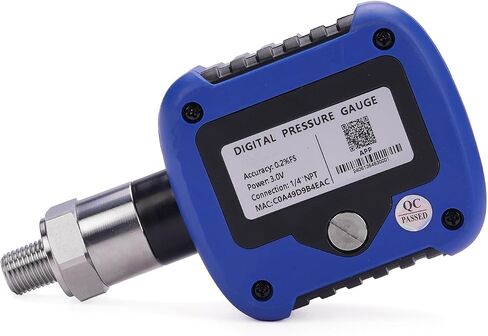 10000PSI Bluetooth Digital Hydraulic Pressure Gauge S281 High Precision 0.2% Accuracy Industrial Pressure Gauge, 1/4" NPT Thread, 330° Rotation, Phone App Connection in Saudi Arabia