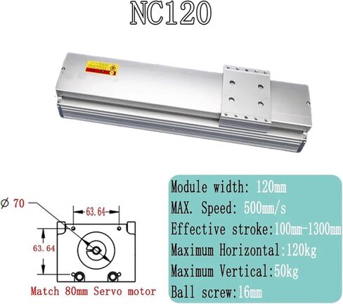 وحدة الجدول الخطي المسمار ثلاثية المحاور 120 مم واسعة مستقرة بالكامل مغلقة دقة دقة دقة Workbench SFU1605/1610 (80 مم servobracket ، SFU1605-1000) in Kuwait