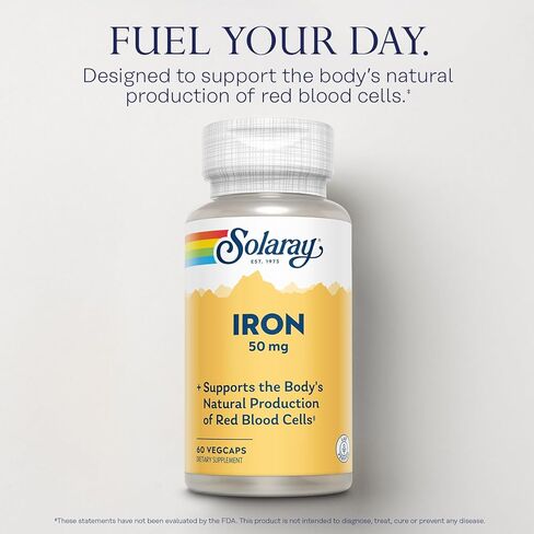 Solaray Iron 50mg | 60 م in Saudi Arabia