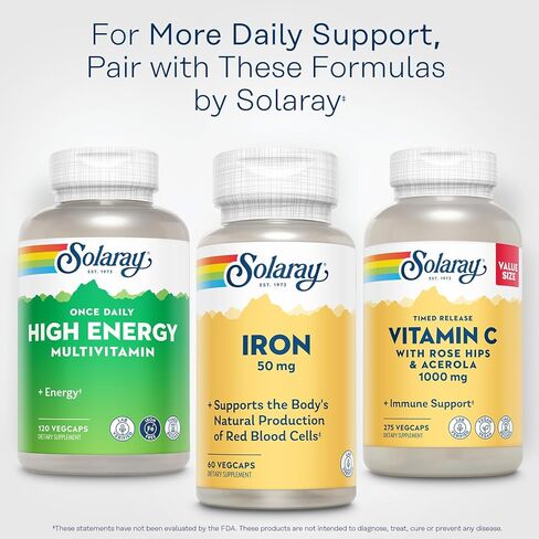 Solaray Iron 50mg | 60 م in Saudi Arabia