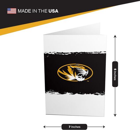 Desert Cactus University of Missouri 5x7 Inch Greeting Card Mizzou Tigers Single Folded Cardstock with Envelope Party Celebration Officially Licensed (5x7 Card B - Birthday) in Saudi Arabia