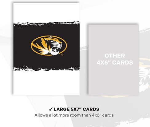 Desert Cactus University of Missouri 5x7 Inch Greeting Card Mizzou Tigers Single Folded Cardstock with Envelope Party Celebration Officially Licensed (5x7 Card B - Birthday) in Saudi Arabia