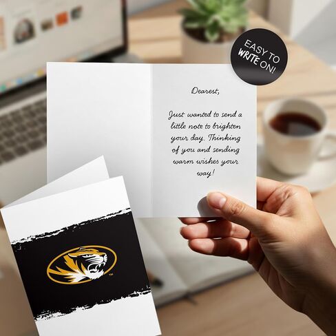 Desert Cactus University of Missouri 5x7 Inch Greeting Card Mizzou Tigers Single Folded Cardstock with Envelope Party Celebration Officially Licensed (5x7 Card B - Birthday) in Saudi Arabia