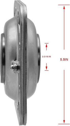 Hex Autoparts Disced Disced Harrow تحمل 2-3/16 "Round Bore متوافق مع FD211RB FD211RBA DHU2-3/16R-211 ST740 ST740B 4 فتحات الترباس للأداة الزراعية 2.1875" (1pc) in Kuwait