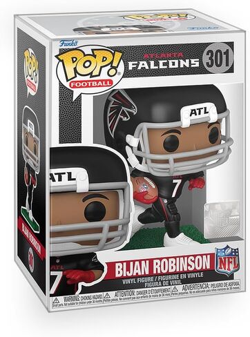 Pop Football: Falcons - Bijan Robinson Vinyl Figure Included with Box Protector Compatible for Funko in Saudi Arabia