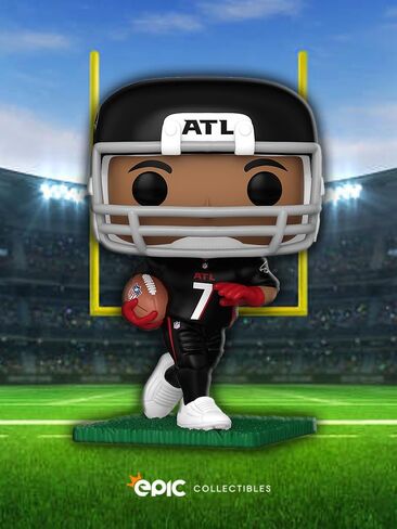 Pop Football: Falcons - Bijan Robinson Vinyl Figure Included with Box Protector Compatible for Funko in Saudi Arabia