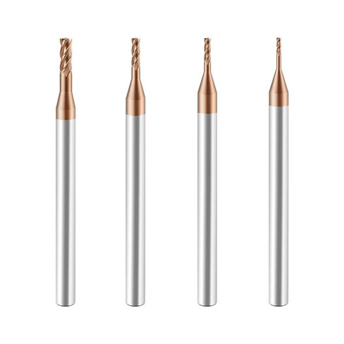 Carbide Extended Flat End Mills Deep Groove Mills 4 Flute，Suitable for Side milling Slotting， for Milling Alloy Steels, Hardened Steel, Metal etc.1 Pcs D2.5*L10*D4*L50mm in Kuwait