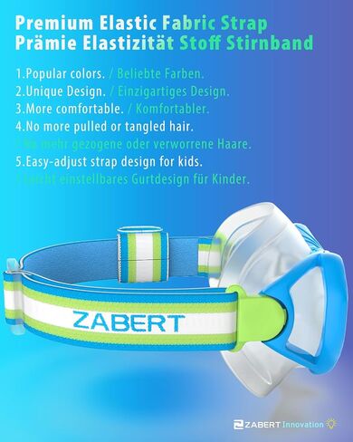 Kids Swim Mask Goggles, Swimming Dive Snorkel Mask with Nose Cover Fabric Strap for Kids Boy Girls in Saudi Arabia