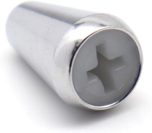2-Pack Chrome 5-Way Switch Tip & Knob Cap Set for Fender Strat/Telecaster | Durable Metal Replacement Parts with Polished Finish (Silver) in Kuwait