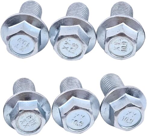 6X M10-1.25x20mm Flange Bolt Compatible with Hard to Find Fastener 014973267315 in Saudi Arabia