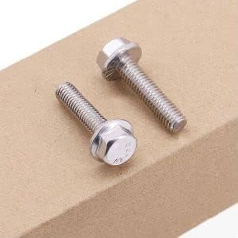 M10-1.5 × 40 مم (8 أجهزة كمبيوتر) مسامير سداسية مشفرة ، 304 الفولاذ المقاوم للصدأ 18/8 ، مسامير سيارات رأس غسالة كبيرة لقطع غيار السيارة واستبدال الآلات in Saudi Arabia