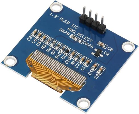 وحدة عرض 1.3 بوصة ، شاشة OLED ، Blue 128x64 MP3 ، الهاتف المحمول الوظيفة ، الجهاز الصحي الذكي ، إلخ in Saudi Arabia