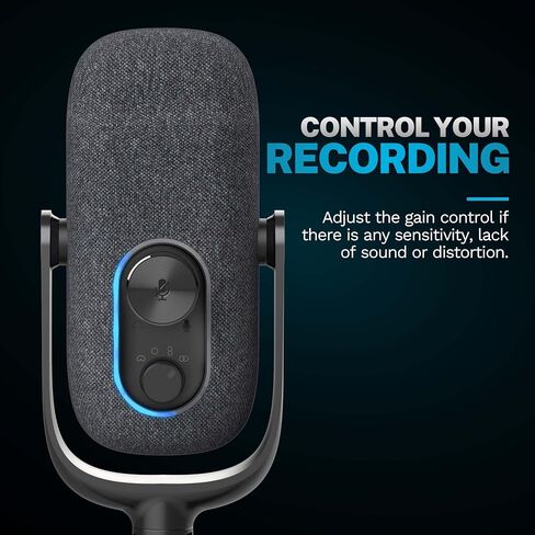 JLab JBuds Talk USB Microphone, Black, USB-C Output, Cardiod, Omni, Stereo, and Bi-Directional, 96k Sample Rate, Volume Control, Gain Control, and Quick Mute, 3.5mm AUX, Plug and Play in Saudi Arabia