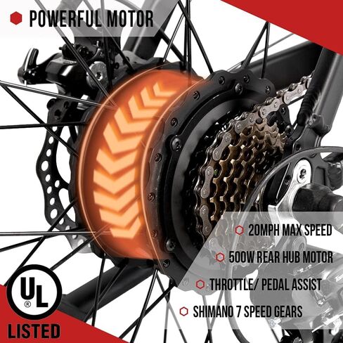 Ecotric 26 "Fat Tyre Electric Bike Strongs Mountain Mountain Bicycle 500W Motor 36V/12.5AH Lithium Lithium Battery Beath Snow Ebike Expract - 90 ٪ Pre Correns in Saudi Arabia