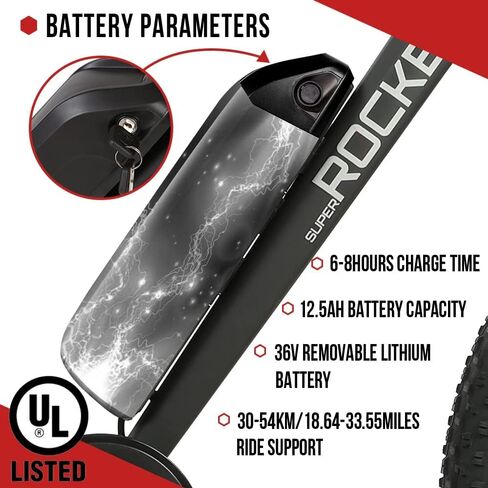 Ecotric 26 "Fat Tyre Electric Bike Strongs Mountain Mountain Bicycle 500W Motor 36V/12.5AH Lithium Lithium Battery Beath Snow Ebike Expract - 90 ٪ Pre Correns in Saudi Arabia