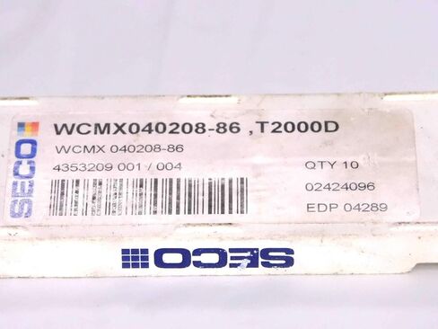 4pcs New SECO WCMX040208-86 T2000D TiN Coated Carbide Drilling Inserts INDEXABLE - MW2295CT4 in Saudi Arabia