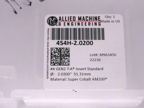 1pc جديد AMEC 454H-2.0200 Carbide 2.0200 "Sebade Drill Insert Series 4 Gen 2 T-A-MW2195CT4 in Saudi Arabia