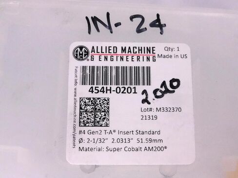 1pc جديد AMEC 454H-2.0200 Carbide 2.0200 "Sebade Drill Insert Series 4 Gen 2 T-A-MW2195CT4 in Saudi Arabia