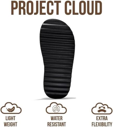 Project Cloud Platform Sandals for Women 2025 – Memory Foam Insole, Lightweight & Slip-Resistant Womens Sandals – Stylish, Beach-Ready Waterproof Women Footwear (Goldie) in Saudi Arabia